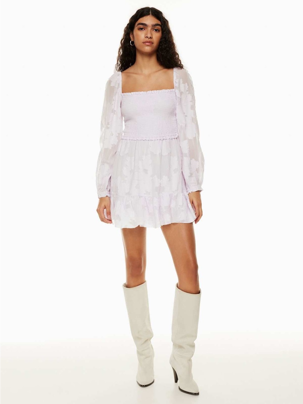 Aritzia Wilfred New Tempest Dress Size Small In Ice Lilac Fairycore Romantic